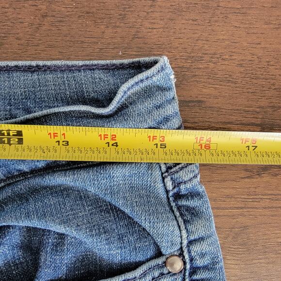 Levis 515 Boot Cut Mid Rise Stretch Jeans Womens 8 Western Ranch 31W x 29.5L - Picture 7 of 15